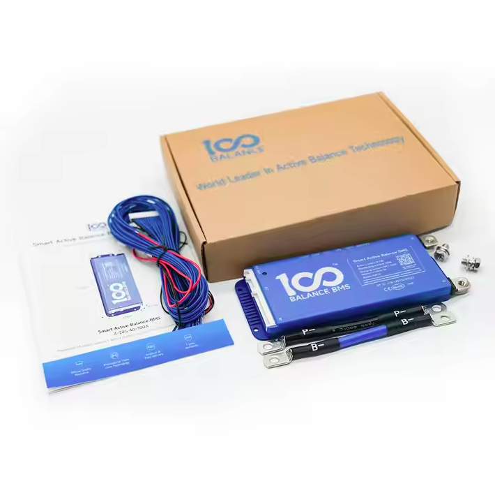 Daly 100 Balance Active Balance BMS: Latest Smart BMS 16s 48V (100A) LiFePO4 Active Balance BMS Bulit-in Bluetooth Can RS485 - BMS